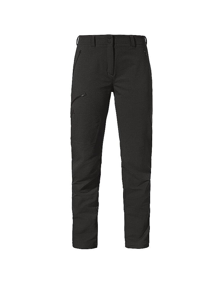 Pantaloni da trekking da donna Ascona Warm L nero 48 (kurz)