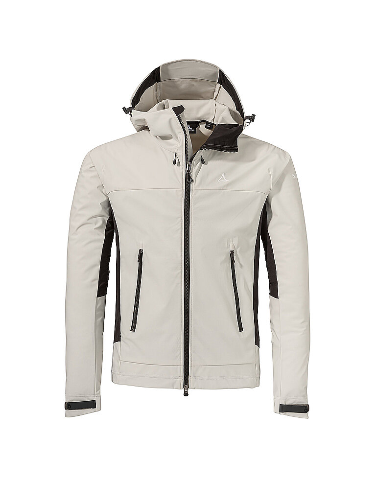 Giacca softshell da uomo Style Blaueis con cappuccio bianco 48