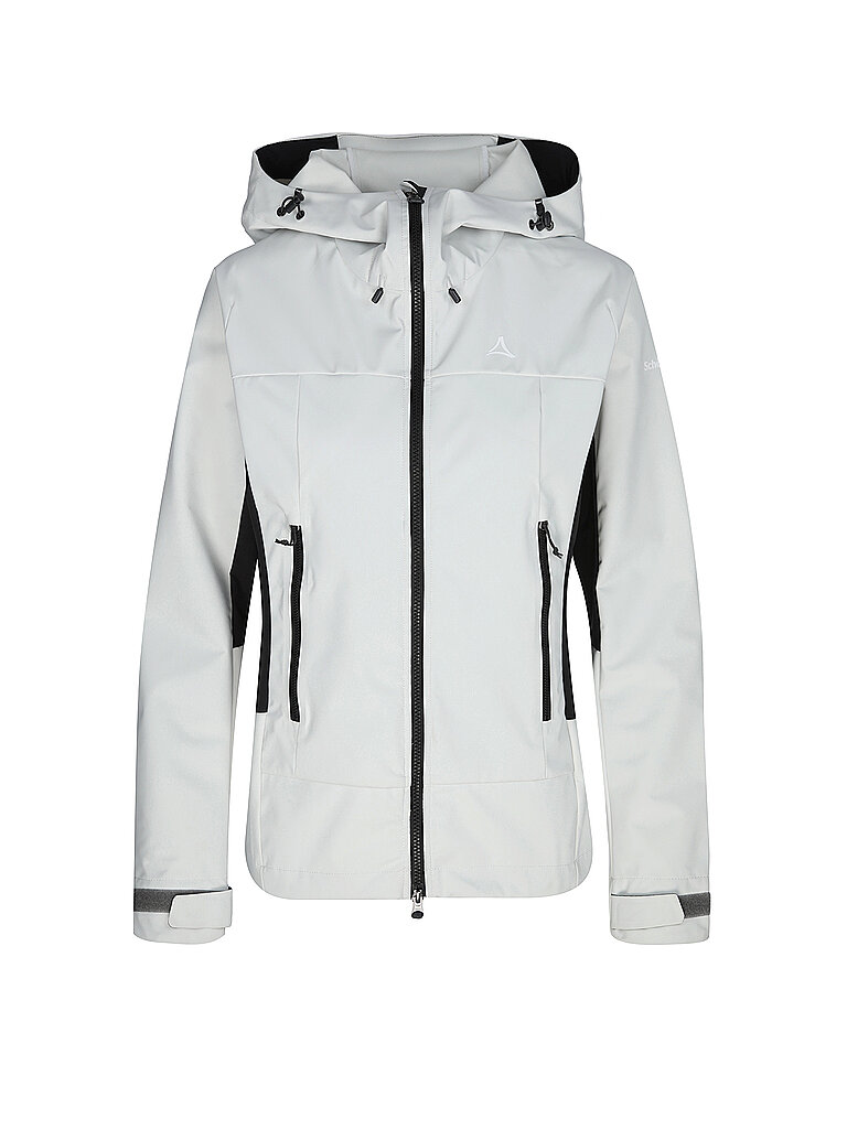 Giacca softshell da donna Blaueis con cappuccio bianco 36