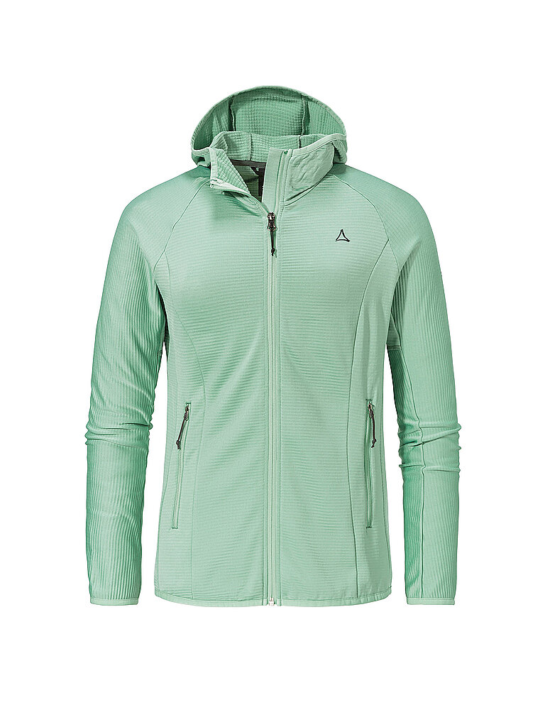 Giacca in pile da donna Cascata con cappuccio menta 44