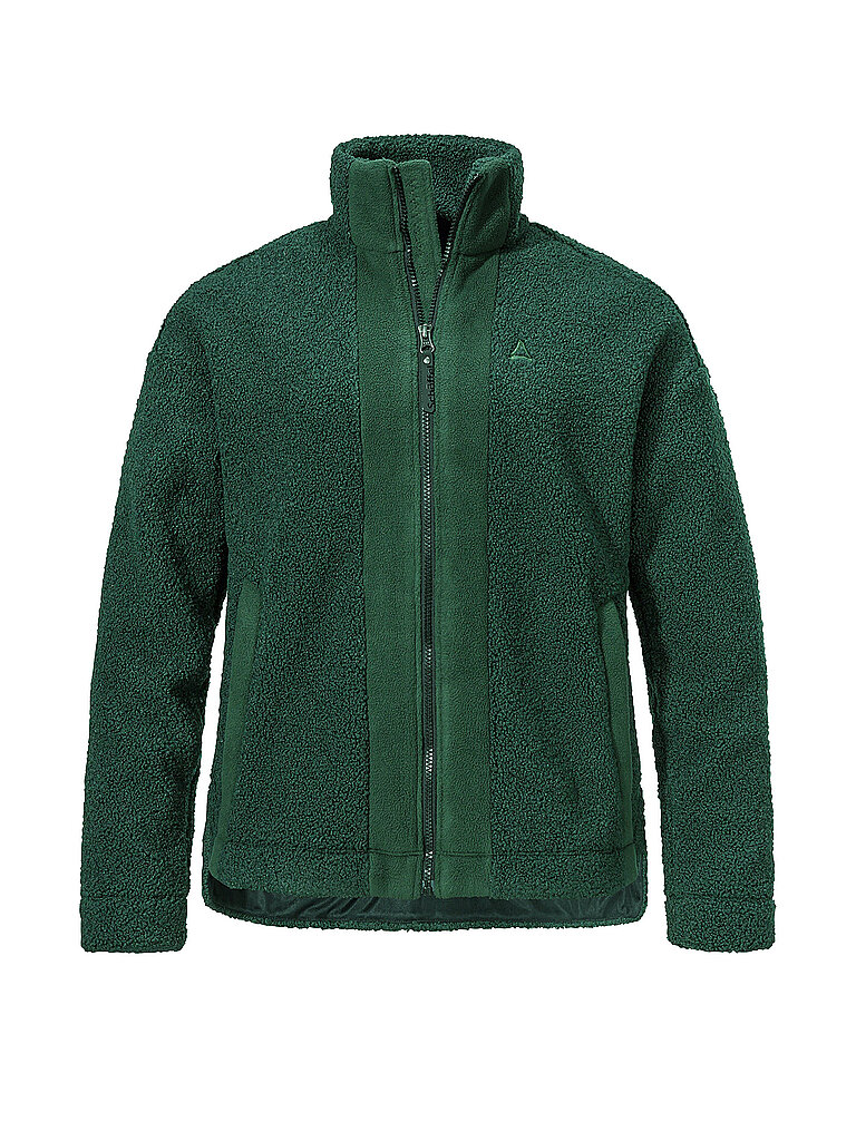 Giacca in pile da donna Kalmor verde scuro 42