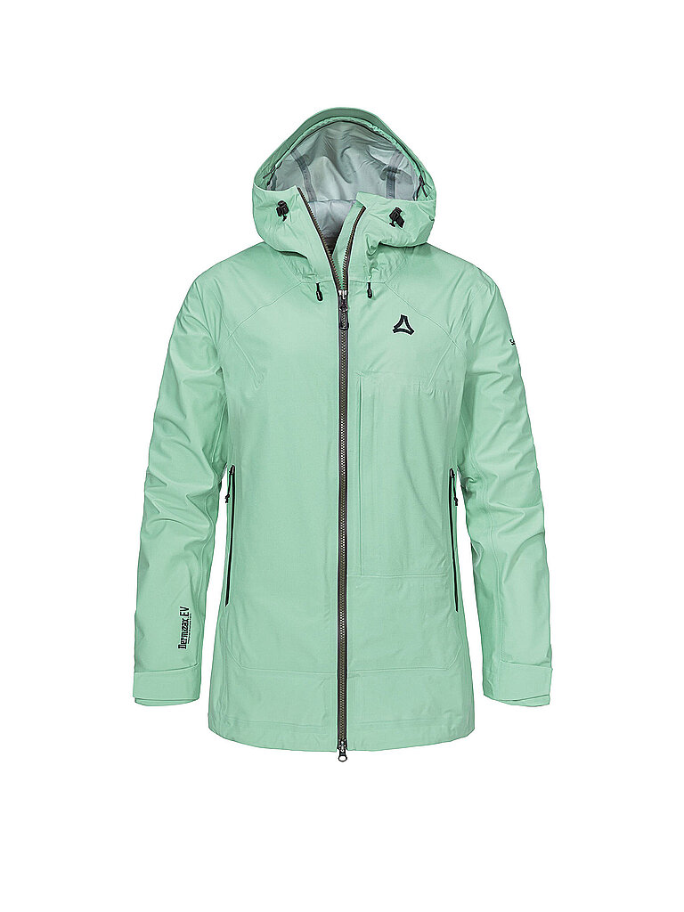 Giacca da turismo da donna Milagle 3L con cappuccio menta 36