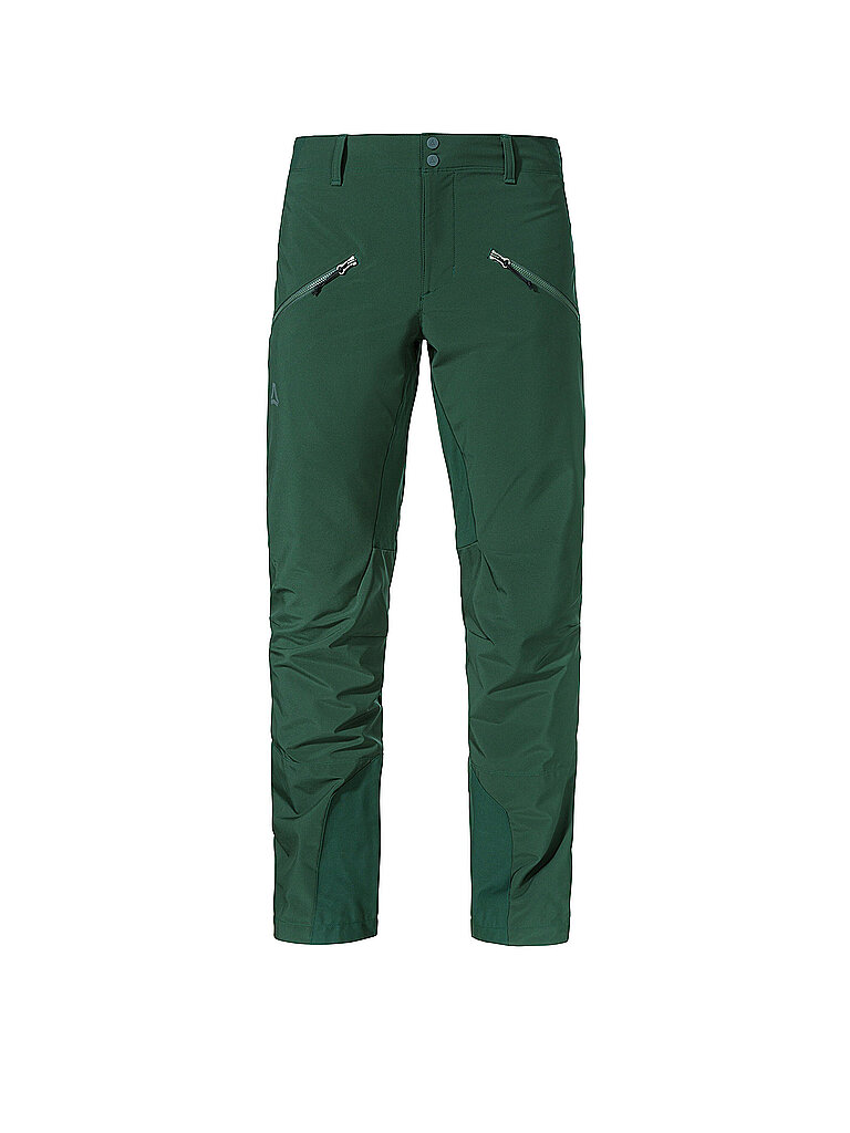 Pantaloni softshell da uomo per escursioni Milagle verde scuro 58