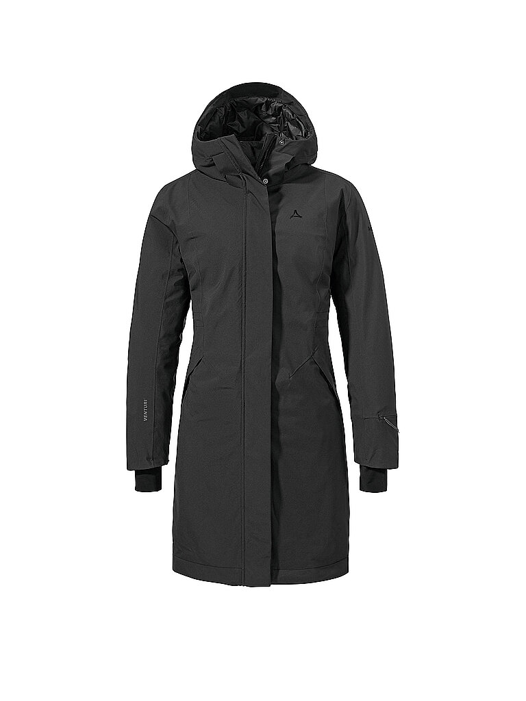 Cappotto invernale da donna Style Gregale con cappuccio nero 40