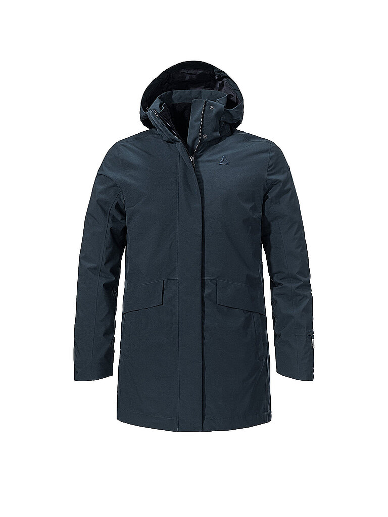 Parka invernale da donna 3in1 Style Borkol con cappuccio blu 46
