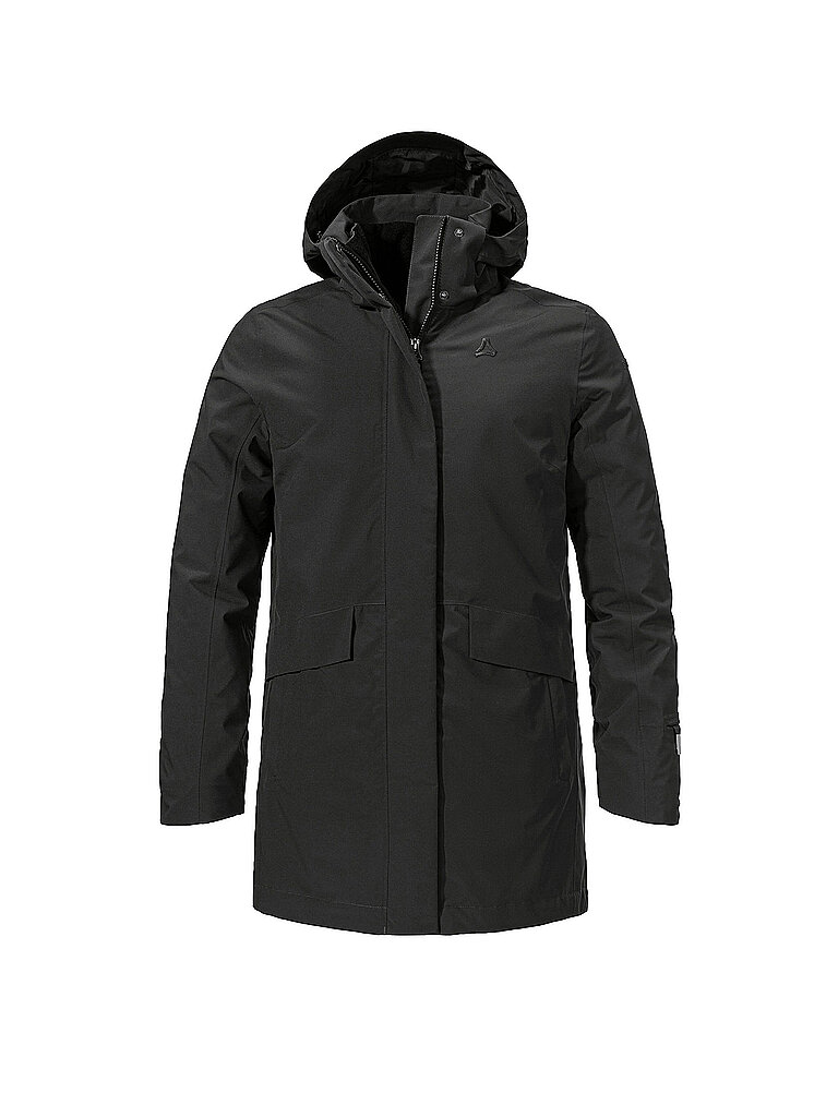 Parka invernale da donna 3in1 Style Borkol con cappuccio nero 44