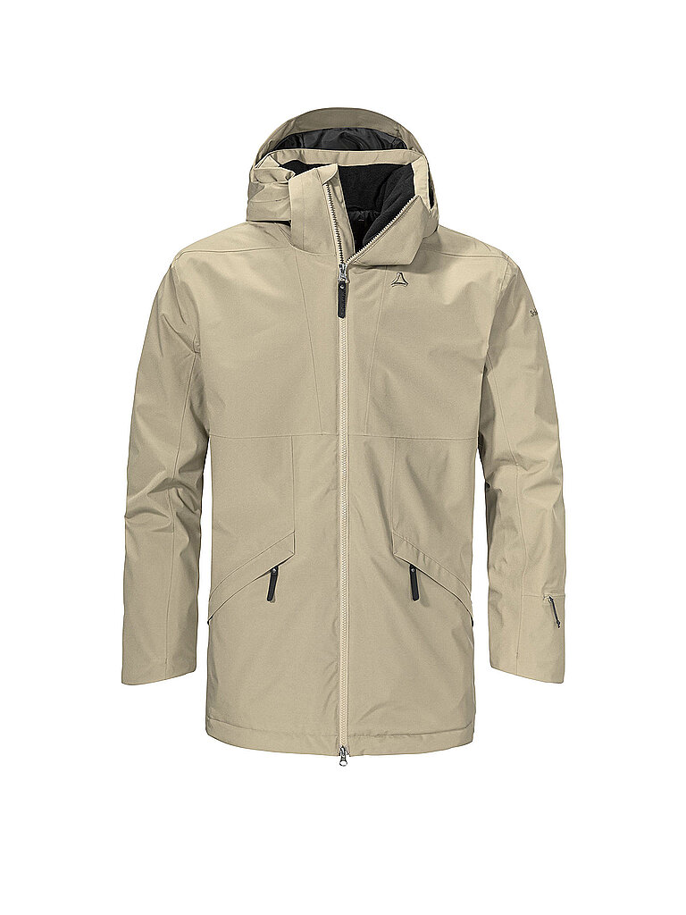 Parka invernale da uomo Malkay con cappuccio cammello 54