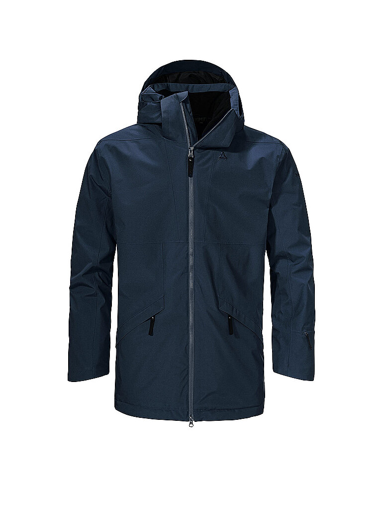 Parka invernale da uomo Malkay con cappuccio blu 54