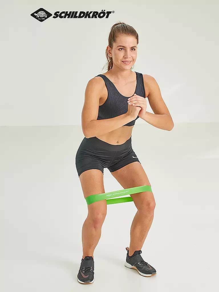 SCHILDKRÖT | Bande di resistenza, set da 5 con diversi livelli di resistenza, inclusa borsa per il trasporto | Multicolore