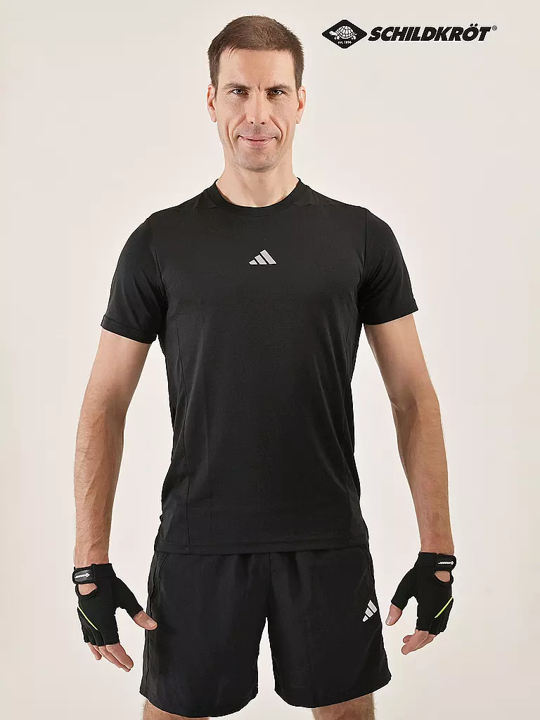 SCHILDKRÖT | Guanti da fitness "Classic", taglia S/M | Nero