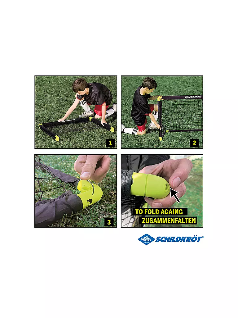 SCHILDKRÖT | Porta da calcio pieghevole | Nero
