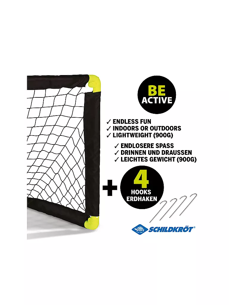 SCHILDKRÖT | Porta da calcio pieghevole | Nero