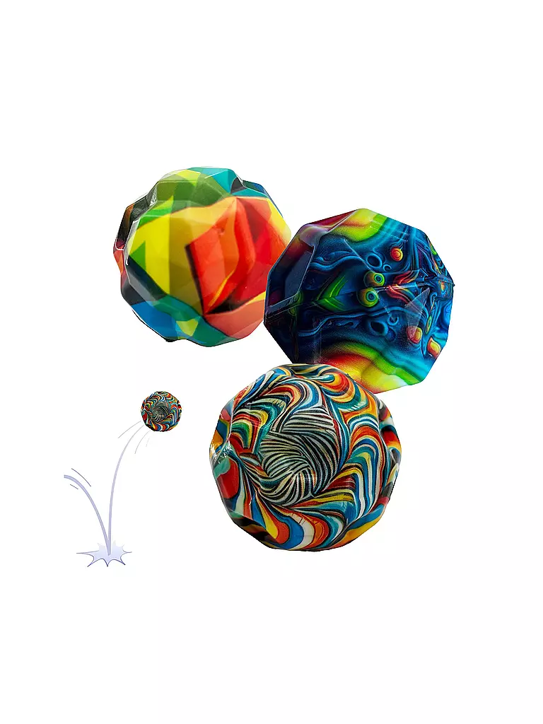 SCHILDKRÖT | Set di 3 palline High Bounce | Multicolore