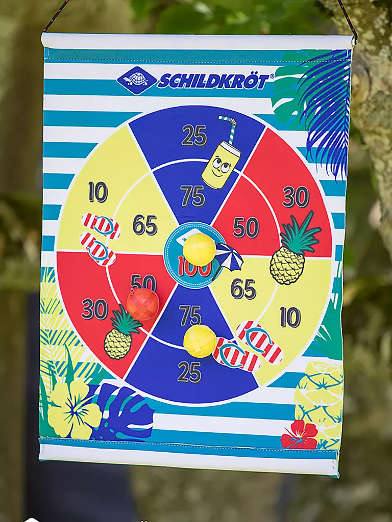 SCHILDKRÖT | Set di freccette arrotolabile con 2x3 palline | Blu