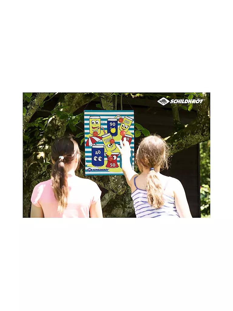 SCHILDKRÖT | Set di freccette arrotolabile con 2x3 palline | Blu