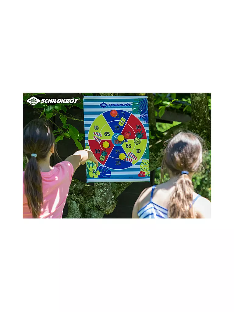 SCHILDKRÖT | Set di freccette arrotolabile con 2x3 palline | Blu