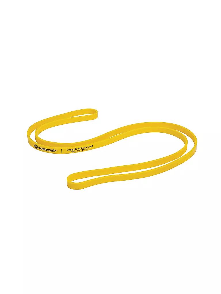 SCHILDKRÖT | Super Band Extra Light, Bande di resistenza premium con resistenza di 6-12 kg, larghezza 13 mm | Giallo