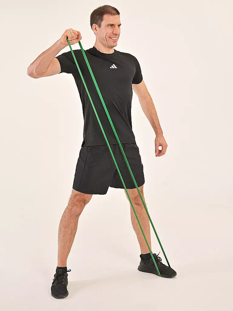 SCHILDKRÖT | Super Band Light, fasce di resistenza premium con resistenza di 12-20 kg, larghezza 21 mm | Verde scuro