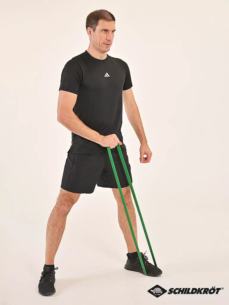 SCHILDKRÖT | Super Band Light, fasce di resistenza premium con resistenza di 12-20 kg, larghezza 21 mm | Verde scuro
