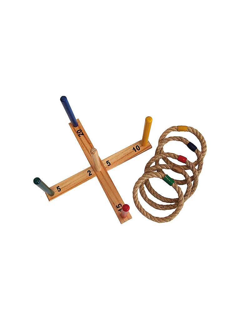 Gioco del lancio degli anelli marrone