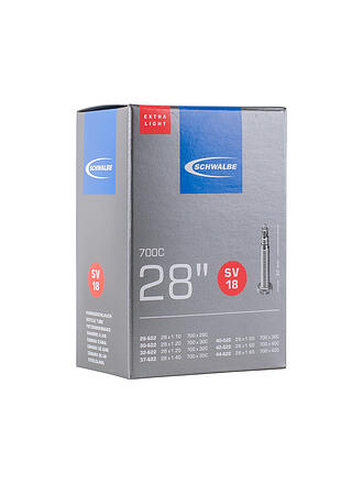 SCHWALBE | Camera d'aria per bicicletta n. 18 Extra Light SV40 (28"/700C)