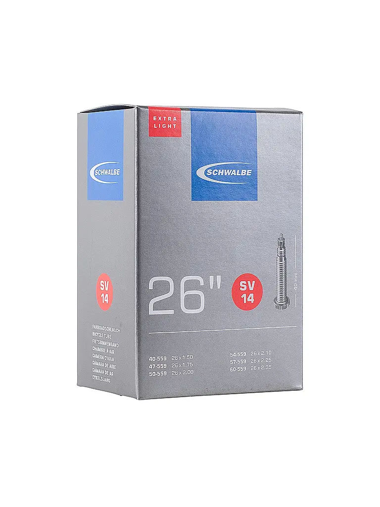 SCHWALBE | Camera d'aria MTB 26" Extra Light SV14 |