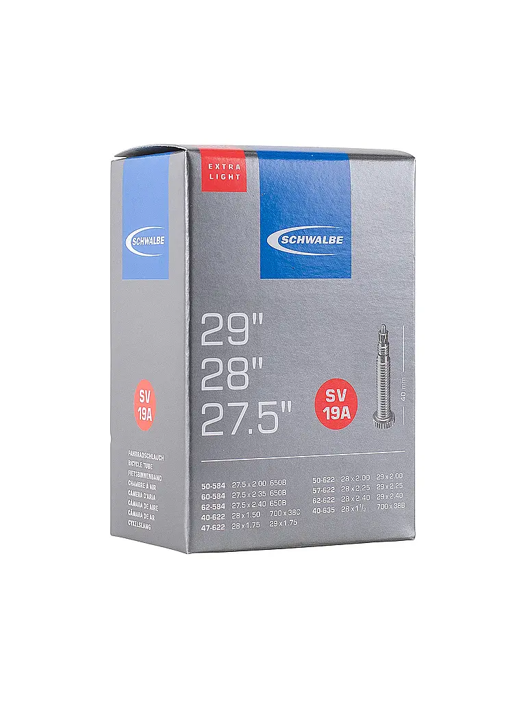 SCHWALBE | Camera d'aria per bicicletta 27.5-29" Extralight |