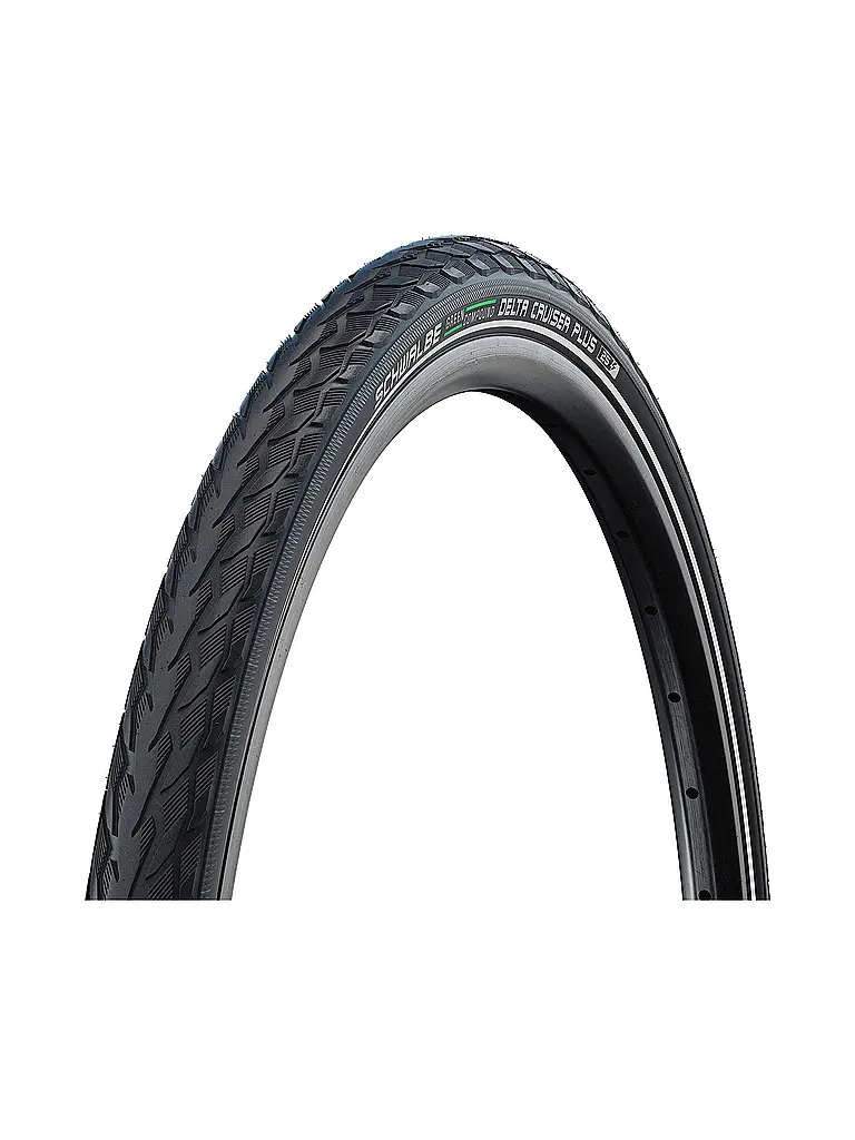 SCHWALBE | Pneumatico per bicicletta Delta Cruiser Plus Reflex 28 x 1.50 (40-622) | Nero