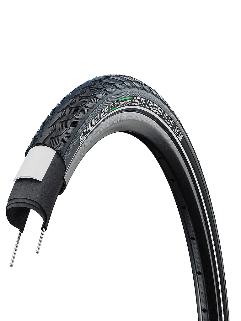 SCHWALBE | Pneumatico per bicicletta Delta Cruiser Plus Reflex 28 x 1.50 (40-622) | Nero