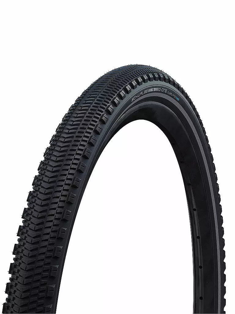 SCHWALBE | Pneumatico per bicicletta G-One Overland 365 40-622 strisce riflettenti | Nero