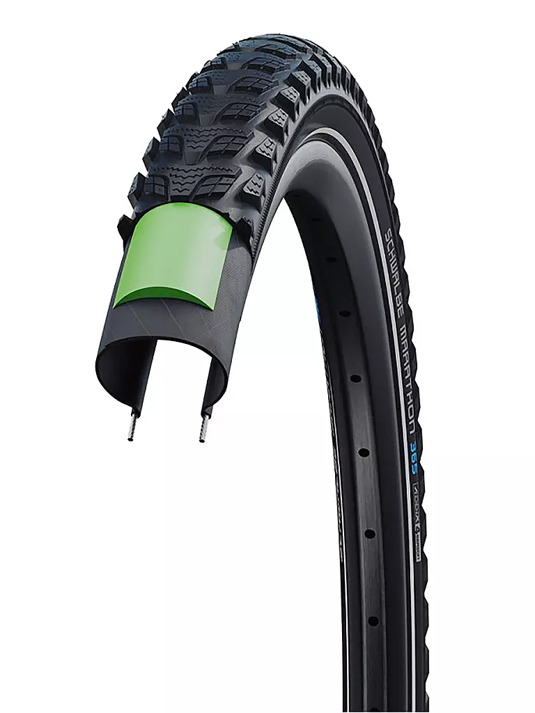 SCHWALBE | Pneumatico per bicicletta Marathon 365 Performance Line 28 x 1.50 (40-622) | Nero