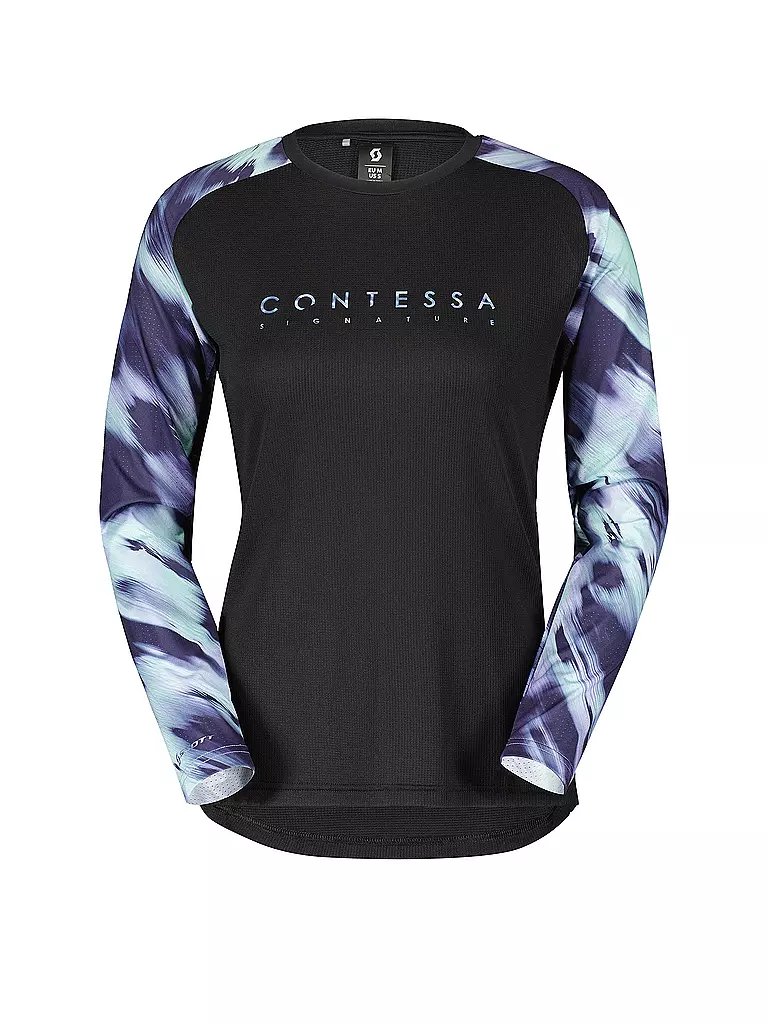 SCOTT | Damen Radshirt Trail Contessa Sign. LS | Nero
