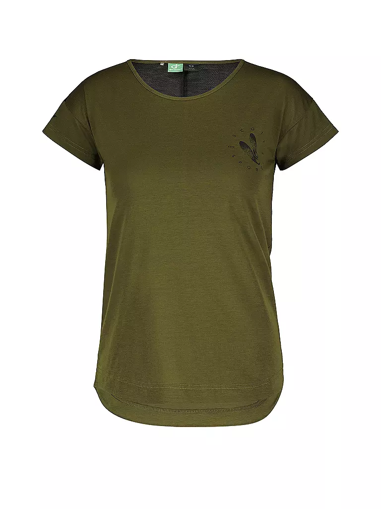 SCOTT | Damen Radshirt Trail Flow DRI SS | Verde scuro