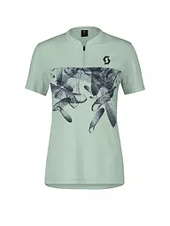 SCOTT | Maglia da ciclismo da donna Trail Flow Zip SS | Verde chiaro