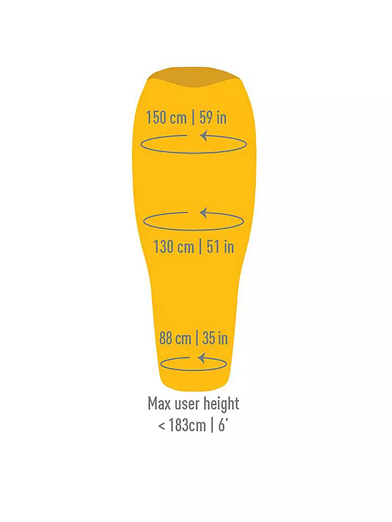 SEA TO SUMMIT | Daunenschlafsack Spark Sp0 Regular +10 °C | Giallo