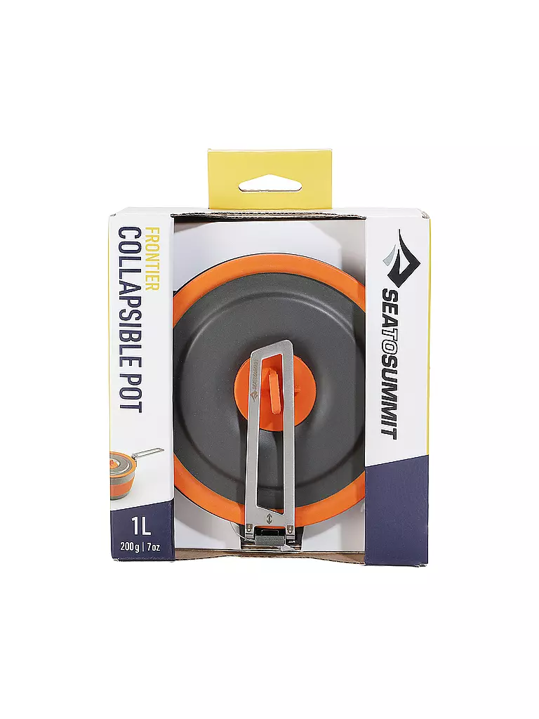 SEA TO SUMMIT | Pentola da campeggio Frontier UL Collapsible Pot 1L | Arancione
