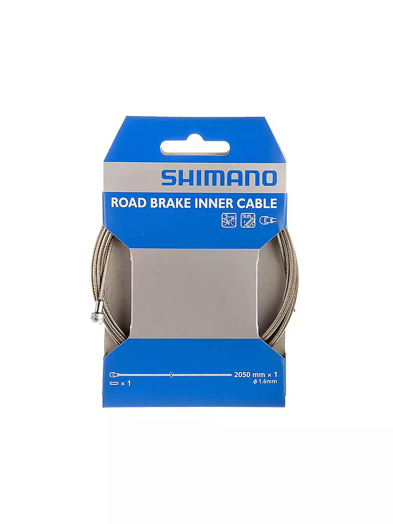 SHIMANO SB | Cavo freno bici Race 1,6x2050mm | Argento