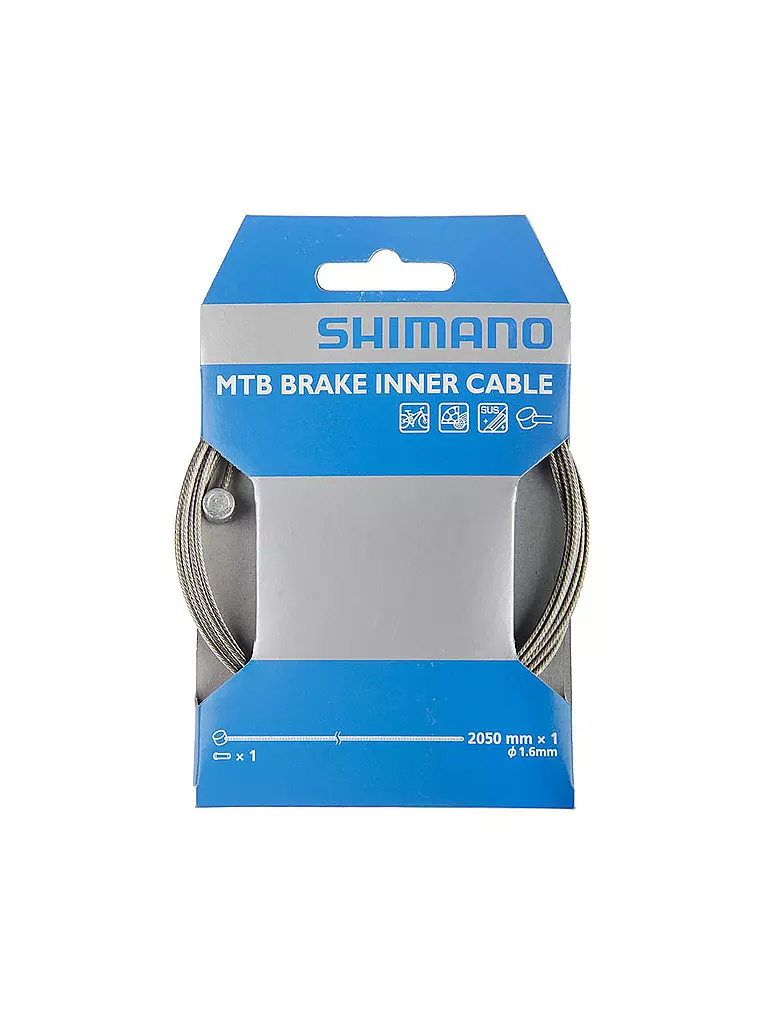 SHIMANO SB | Cavo freno MTB 1,6 mm x 2050 mm | Argento