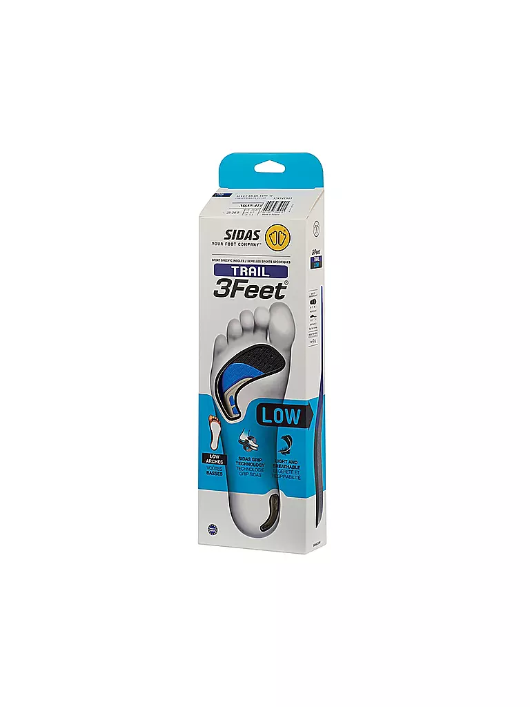 SIDAS | Solette da corsa 3Feet Trail Low | Blu