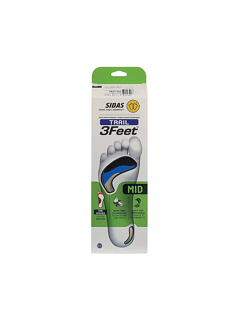 SIDAS | Solette da corsa 3Feet Trail Mid | Blu