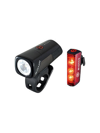 SIGMA | Set di luci per bici a batteria Buster 400 con luce posteriore Blaze Flash