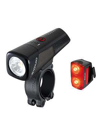 SIGMA | Set di luci per bici a batteria Buster 800 con luce posteriore RL 150
