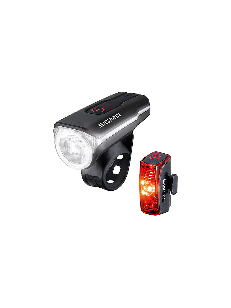 Set luci per bicicletta Aura 60 USB / ® Infinity nero