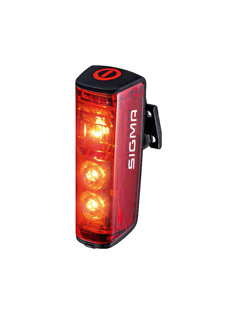 Luce posteriore per bici Blaze con luce freno a batteria nero