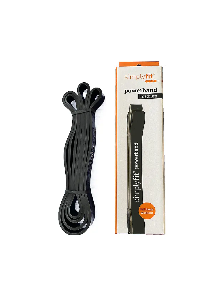 SIMPLY FIT | Fascia elastica Power Band nera media | 