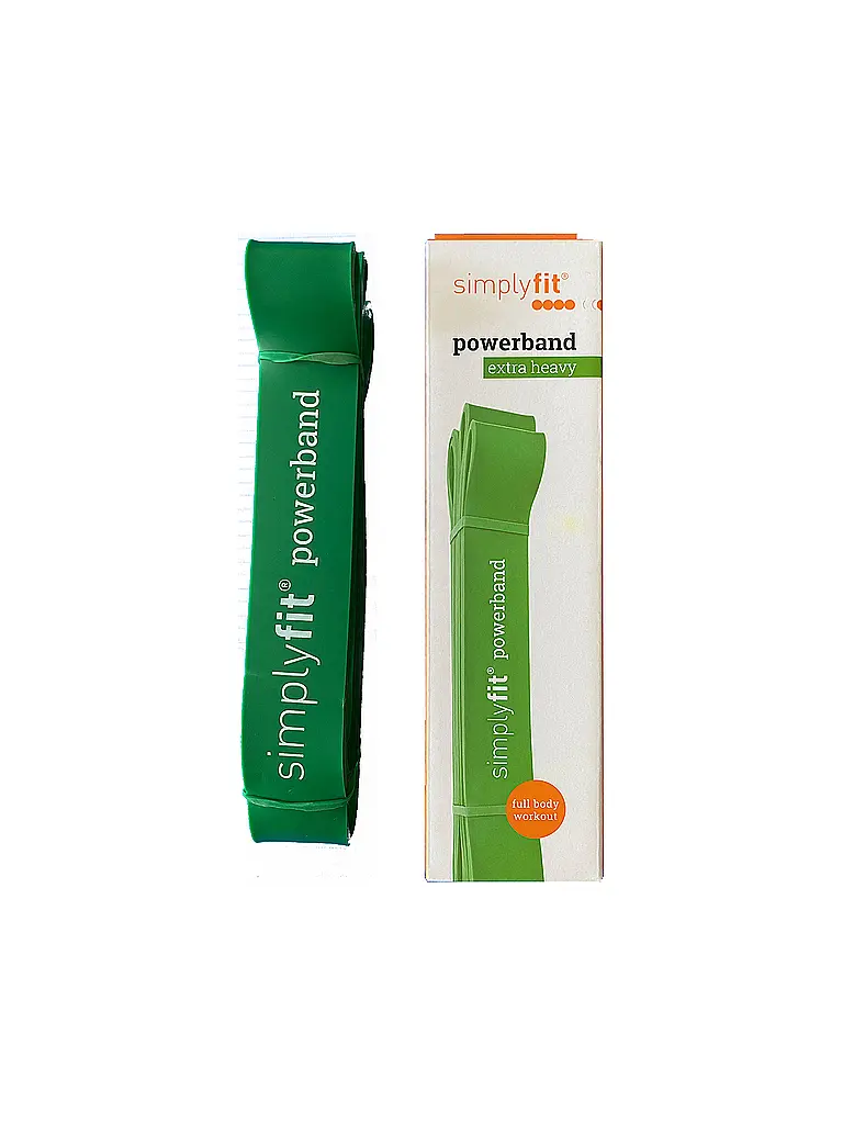 SIMPLY FIT | Fascia elastica Power Band verde extra forte |