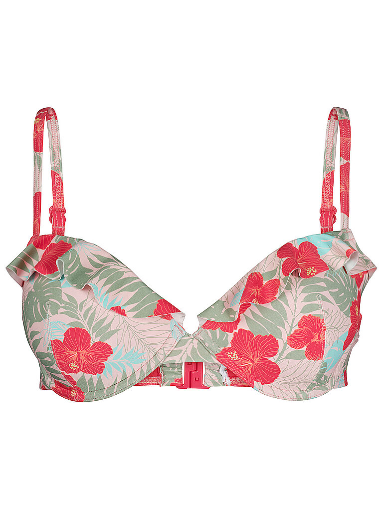 Top bikini a balconcino da donna multicolore 75D