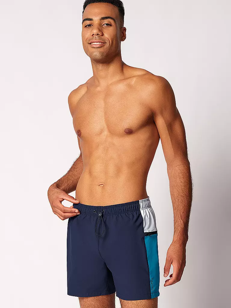 SKINY | Pantaloncini da bagno da uomo | Blu scuro