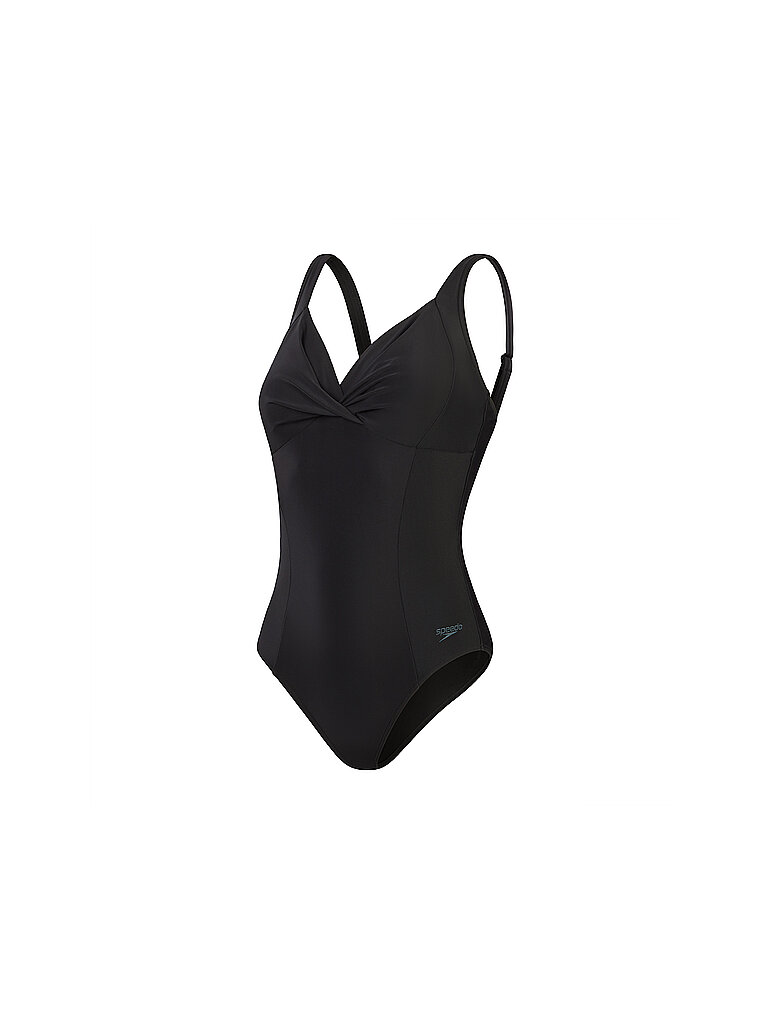 Costume da bagno modellante da donna con nodo incrociato nero 42