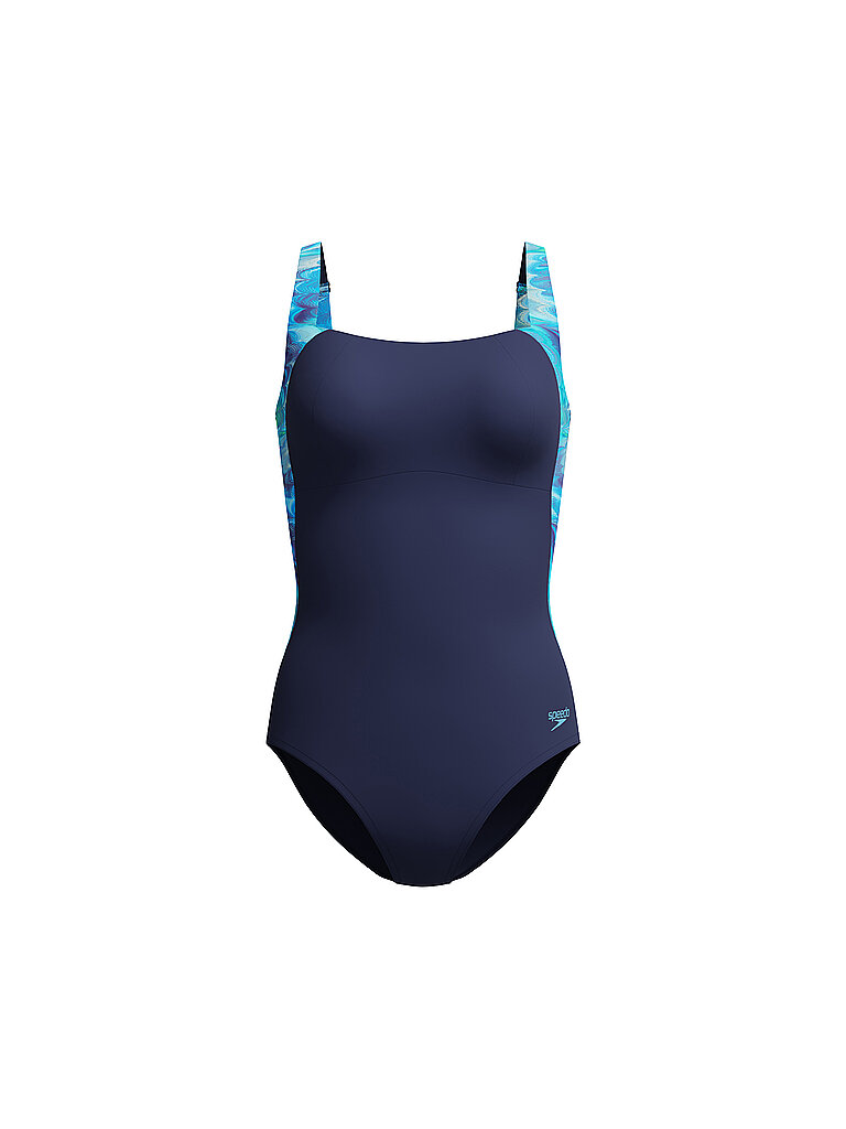 Costume da bagno da donna Print Lustre blu 46